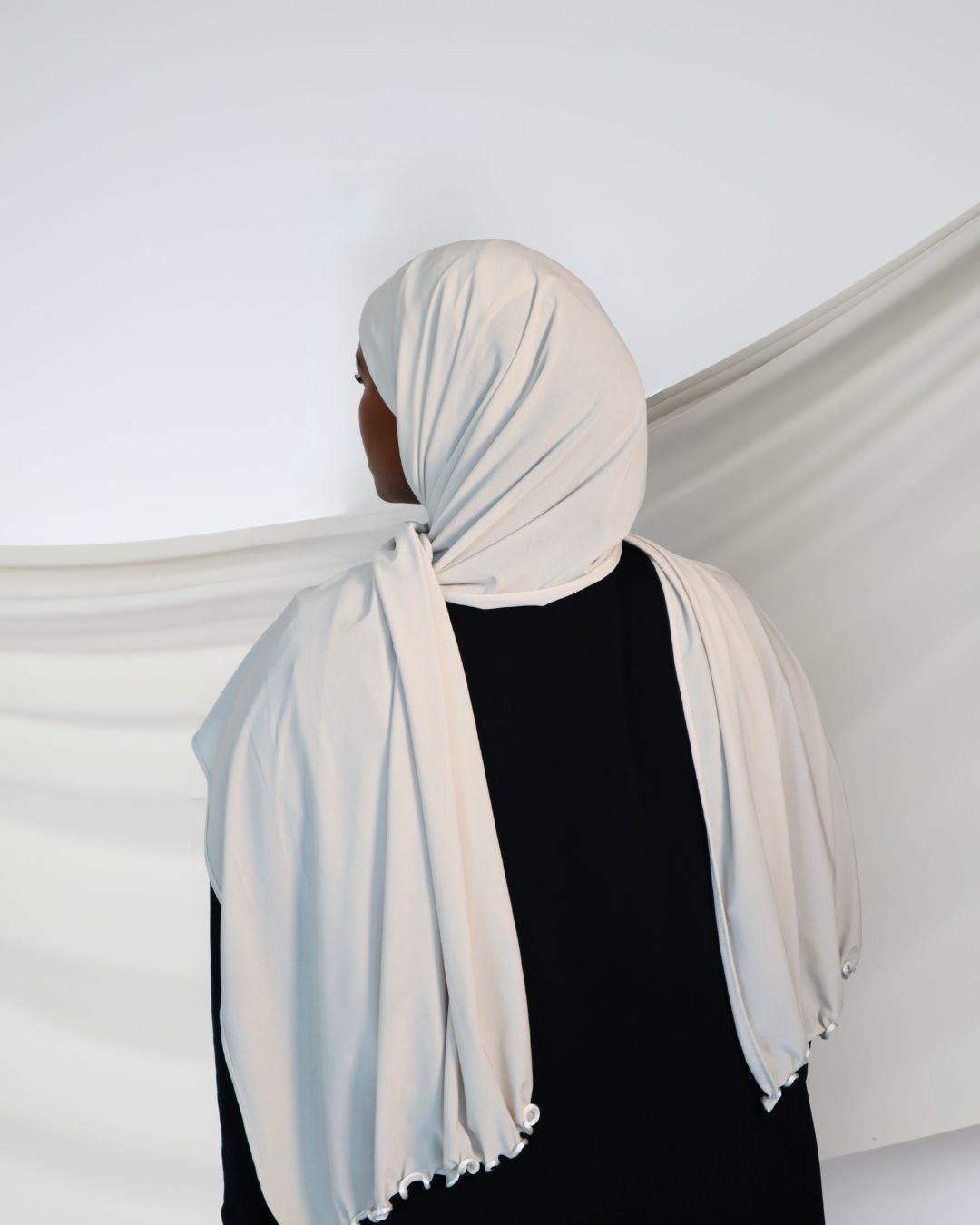 Light Beige Wavy lycra