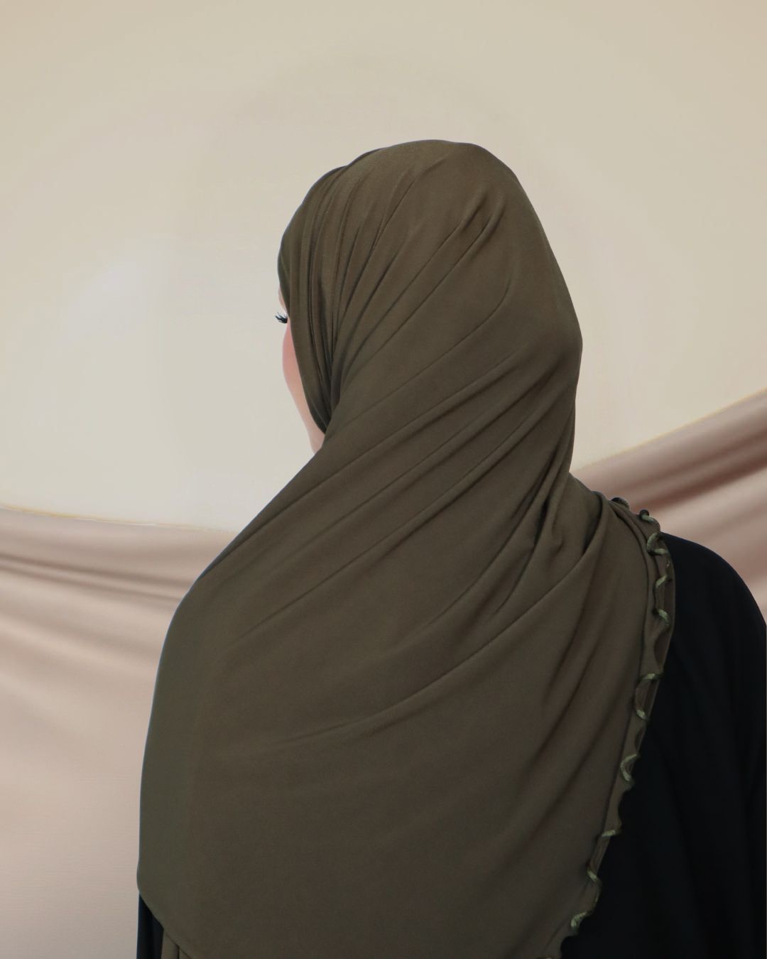 Olive Green Wavy Lycra