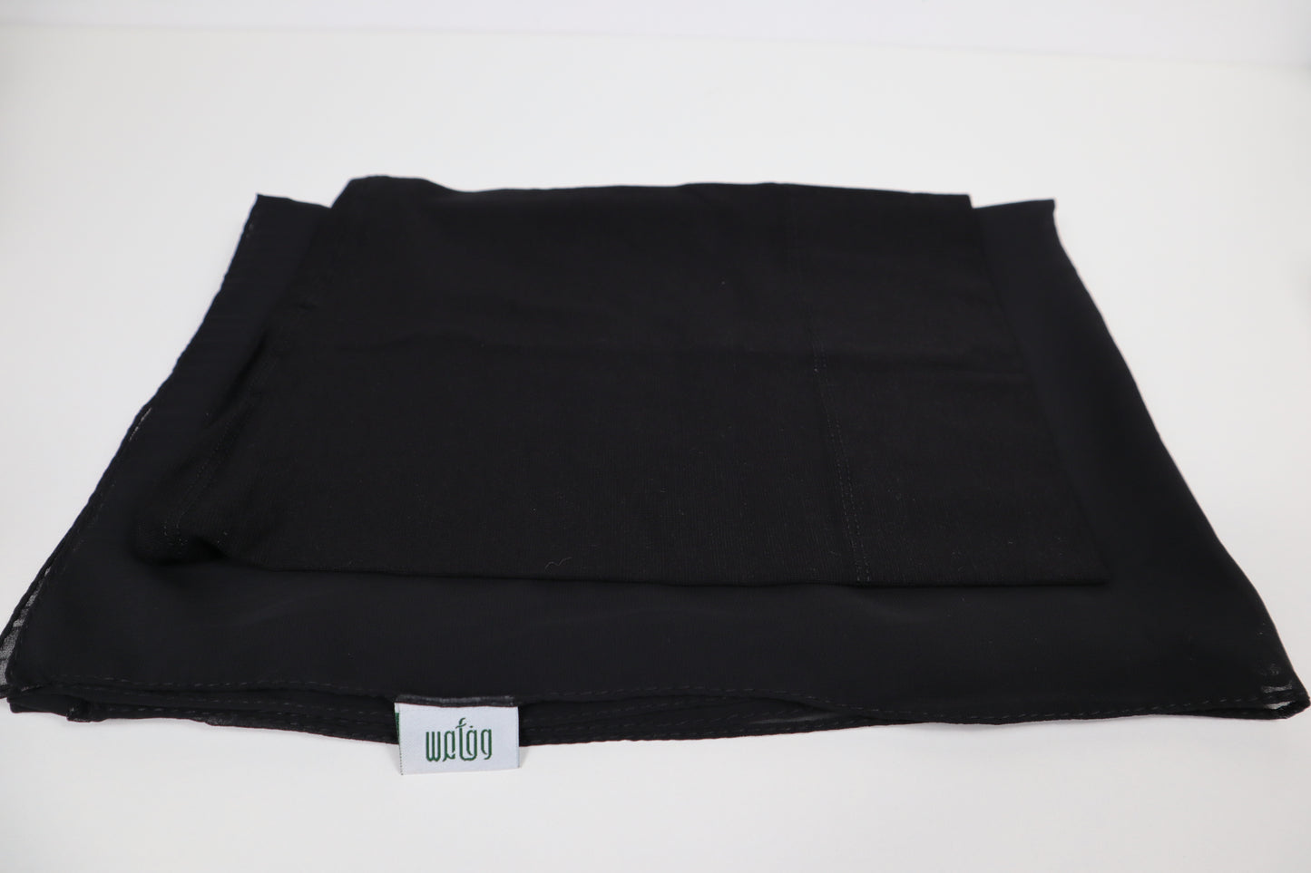 Matching-Set I Premium Chiffon Hijab Schwarz