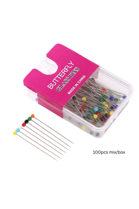 Glass Pin 100pcs Box
