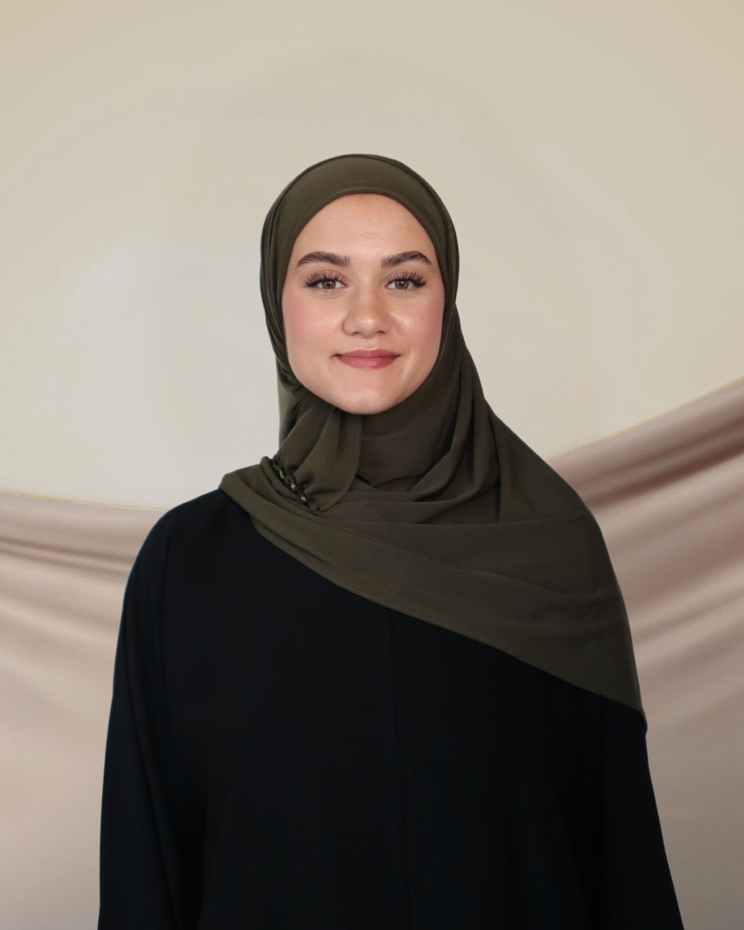 Olive Green Wavy Lycra